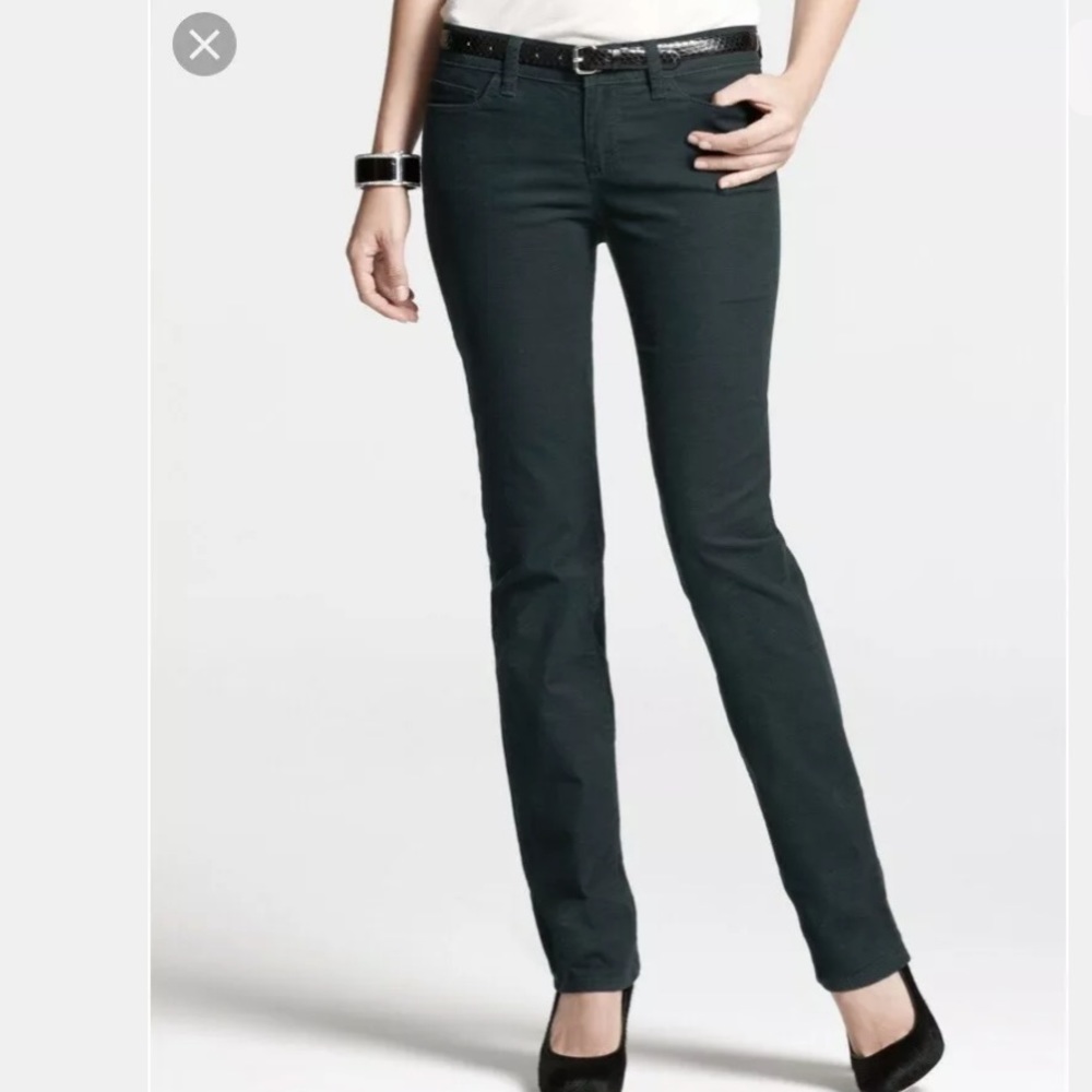 Teal coudroy boot cut pants